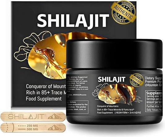 Shilajit™ 100% Čistý z Himalájí – Purifikovaná živica pre energiu a vitalitu
