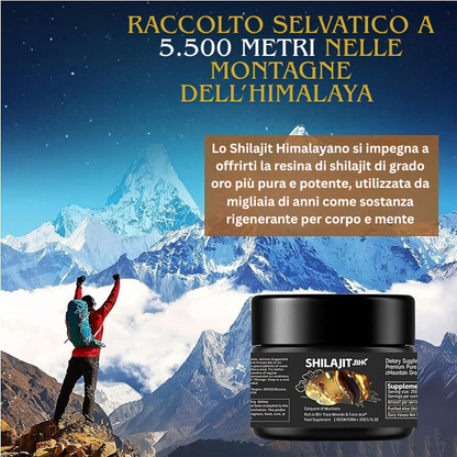Shilajit™ 100% Čistý z Himalájí – Purifikovaná živica pre energiu a vitalitu