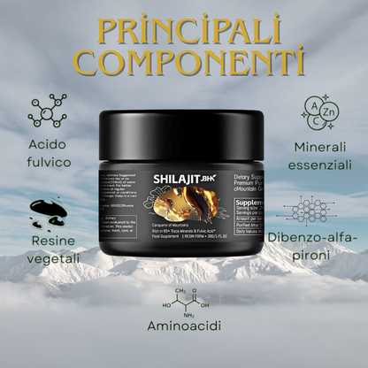 Shilajit™ 100% Čistý z Himalájí – Purifikovaná živica pre energiu a vitalitu