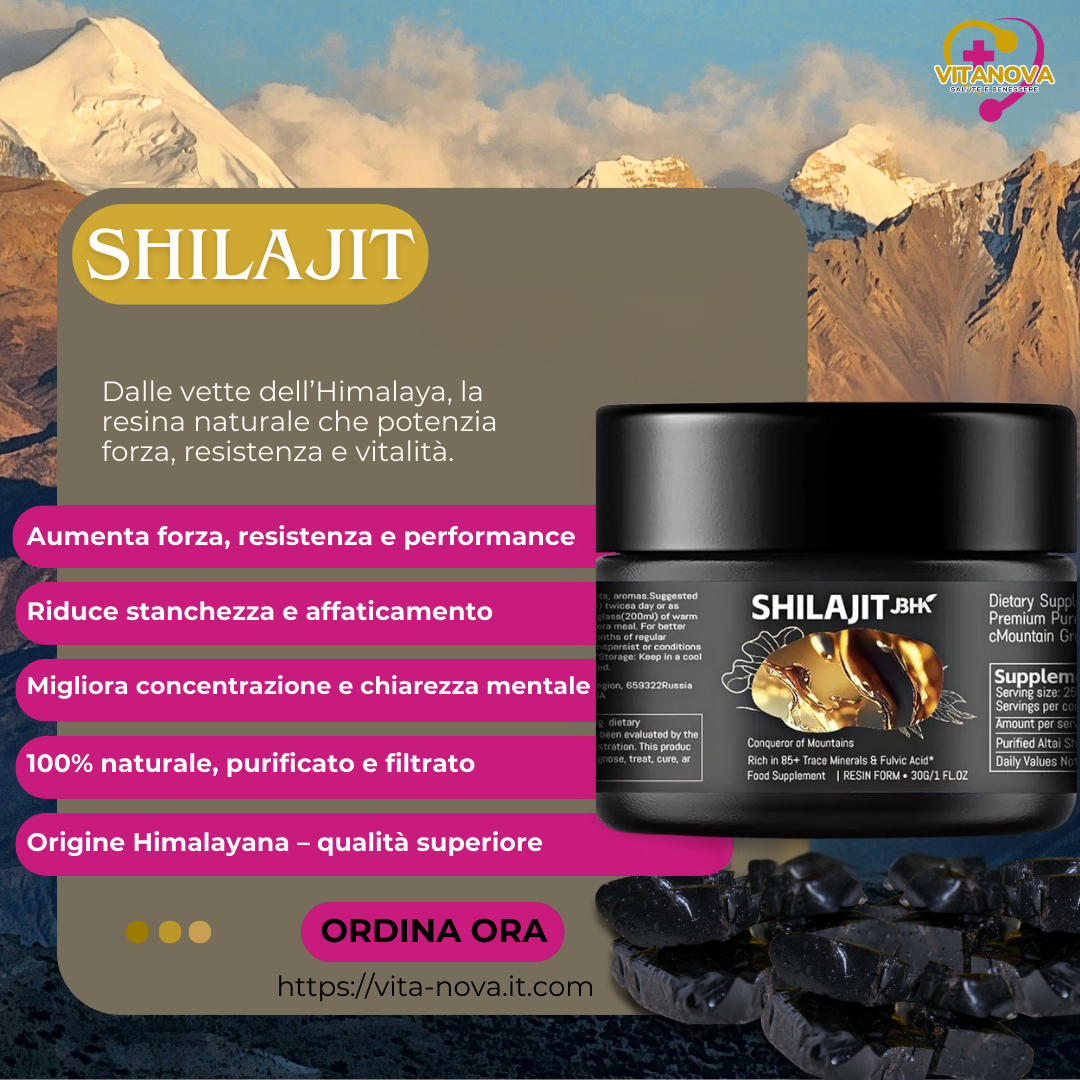 Shilajit™ 100% Čistý z Himalájí – Purifikovaná živica pre energiu a vitalitu